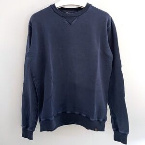 Nemen Garment Dyed Crew Sweatshirt (Navy, Medium)